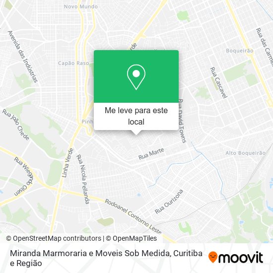 Miranda Marmoraria e Moveis Sob Medida mapa