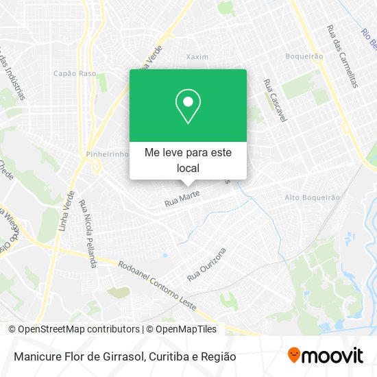 Manicure Flor de Girrasol mapa