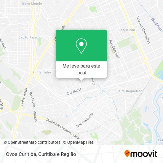 Ovos Curitiba mapa