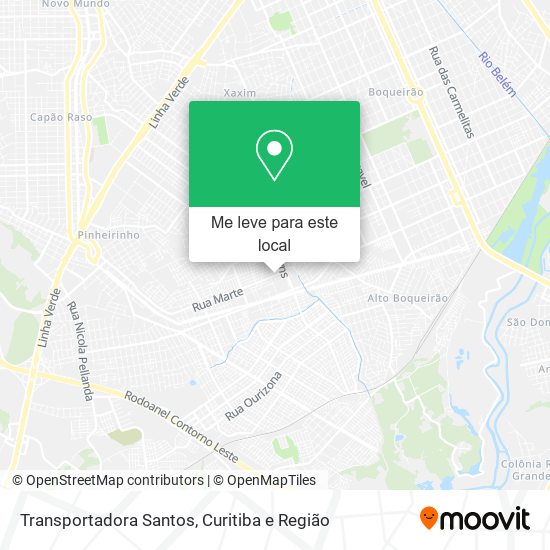 Transportadora Santos mapa