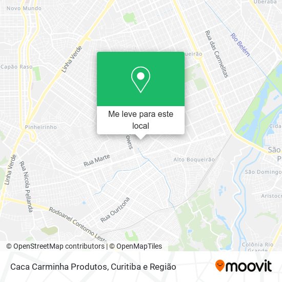 Caca Carminha Produtos mapa