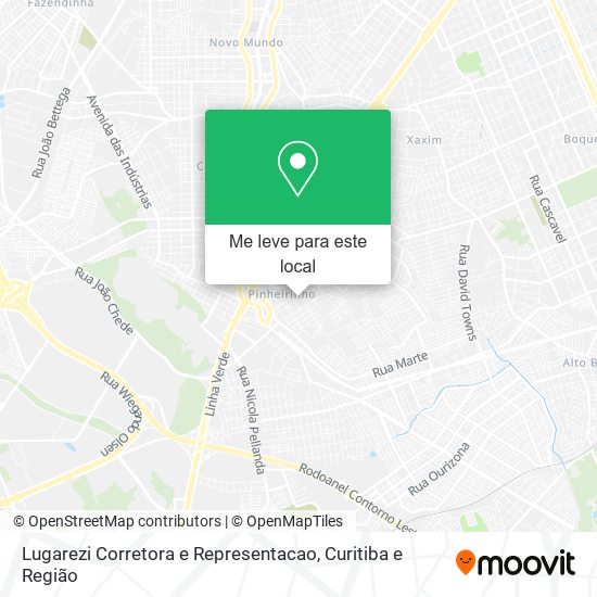 Lugarezi Corretora e Representacao mapa