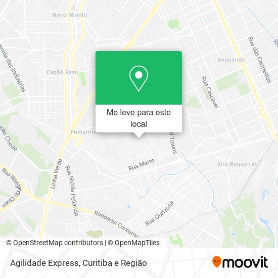 Agilidade Express mapa