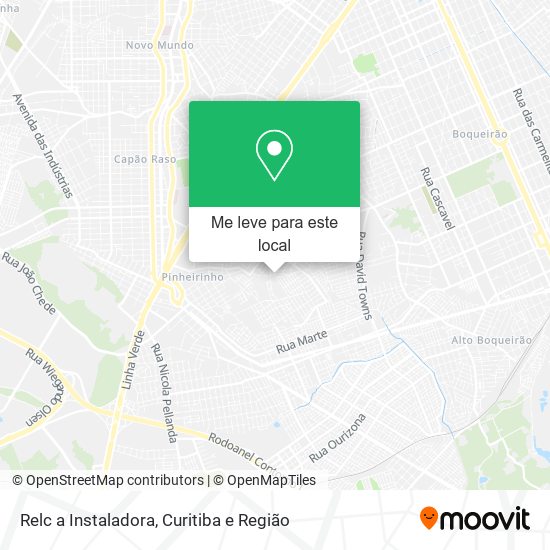 Relc a Instaladora mapa