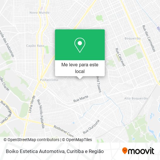 Boiko Estetica Automotiva mapa