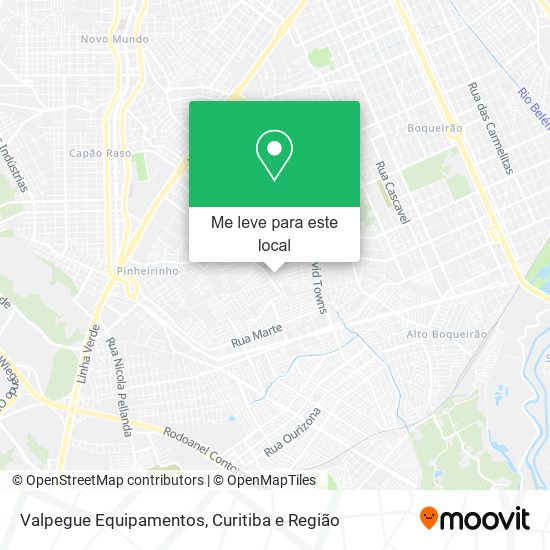 Valpegue Equipamentos mapa