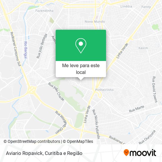 Aviario Ropavick mapa