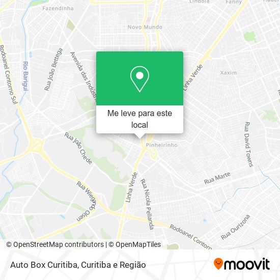 Auto Box Curitiba mapa