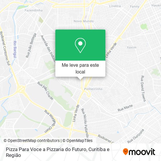Pizza Para Voce a Pizzaria do Futuro mapa