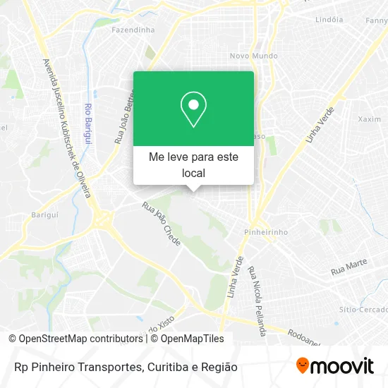 Rp Pinheiro Transportes mapa