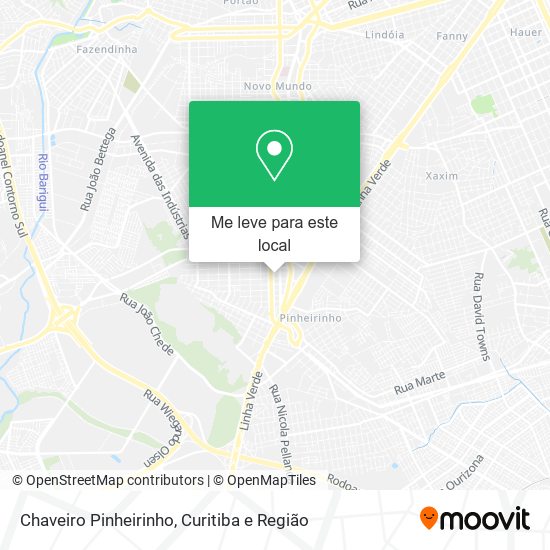 Chaveiro Pinheirinho mapa