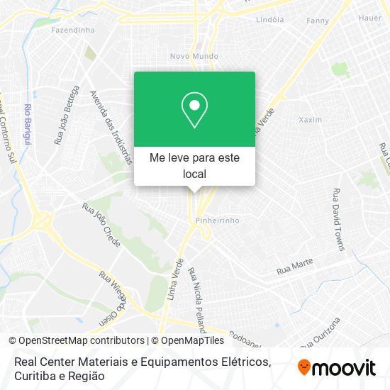 Real Center Materiais e Equipamentos Elétricos mapa