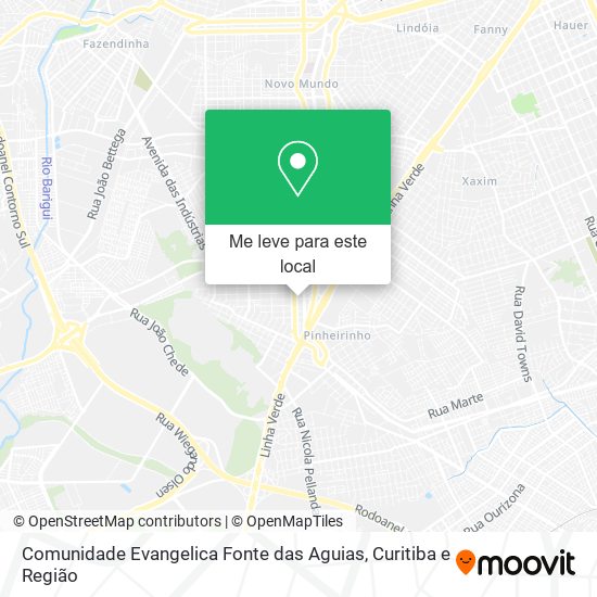 Comunidade Evangelica Fonte das Aguias mapa