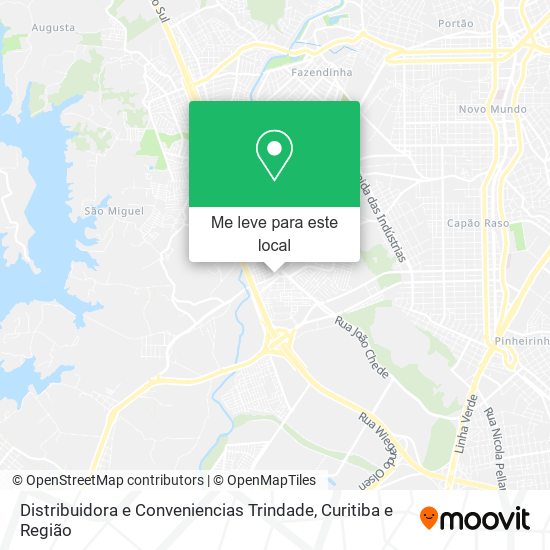 Distribuidora e Conveniencias Trindade mapa