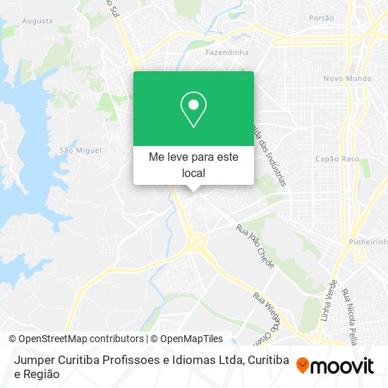 Jumper Curitiba Profissoes e Idiomas Ltda mapa