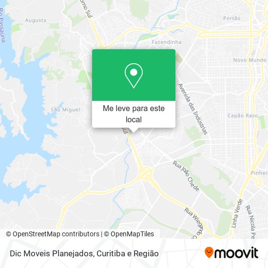 Dic Moveis Planejados mapa