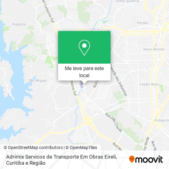 Adrimix Servicos de Transporte Em Obras Eireli mapa