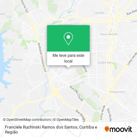 Franciele Ruchinski Ramos dos Santos mapa