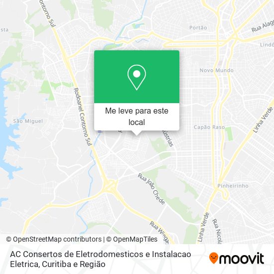 AC Consertos de Eletrodomesticos e Instalacao Eletrica mapa