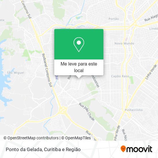 Ponto da Gelada mapa