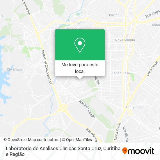 Laboratório de Análises Clínicas Santa Cruz mapa