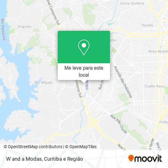 W and a Modas mapa