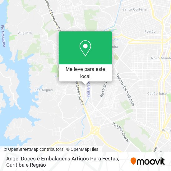 Angel Doces e Embalagens Artigos Para Festas mapa