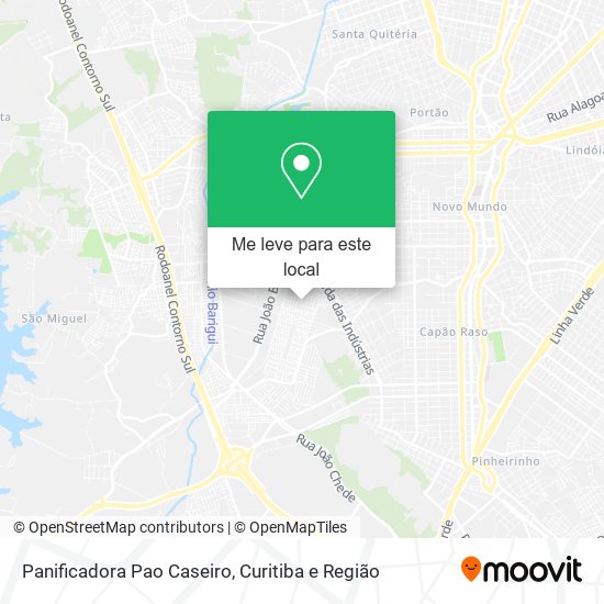 Panificadora Pao Caseiro mapa