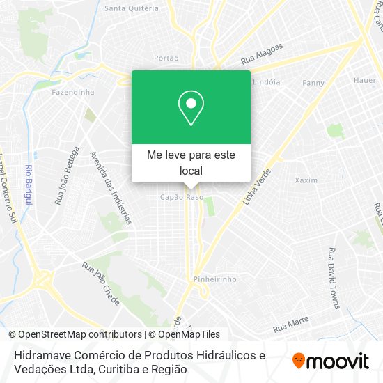 Hidramave Comércio de Produtos Hidráulicos e Vedações Ltda mapa