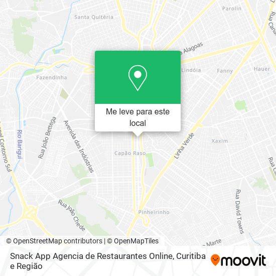 Snack App Agencia de Restaurantes Online mapa