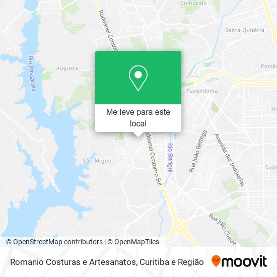 Romanio Costuras e Artesanatos mapa