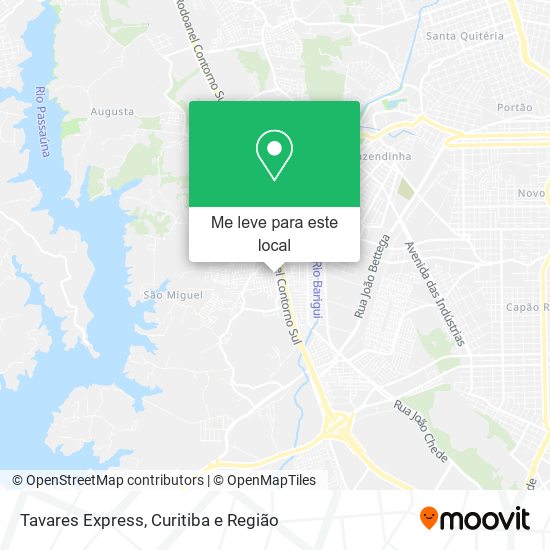 Tavares Express mapa