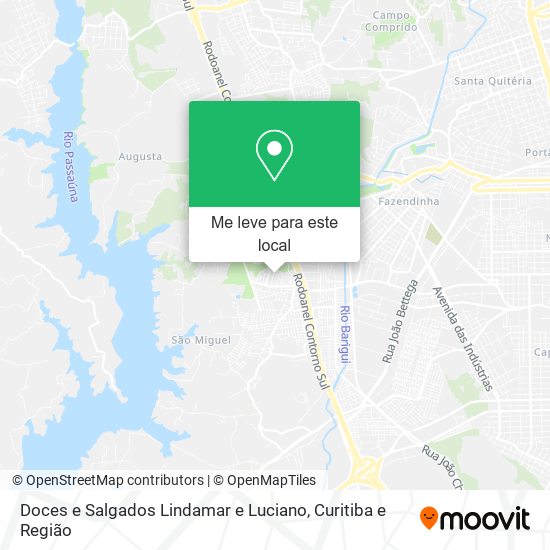 Doces e Salgados Lindamar e Luciano mapa