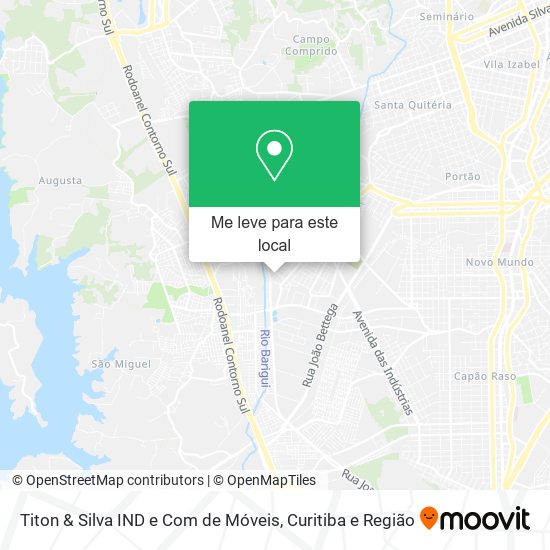 Titon & Silva IND e Com de Móveis mapa