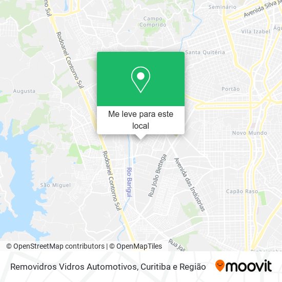 Removidros Vidros Automotivos mapa