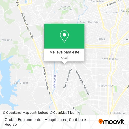Gruber Equipamentos Hospitalares mapa