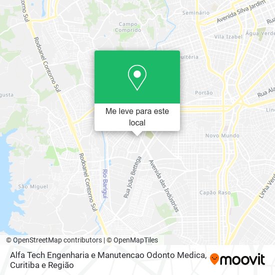 Alfa Tech Engenharia e Manutencao Odonto Medica mapa