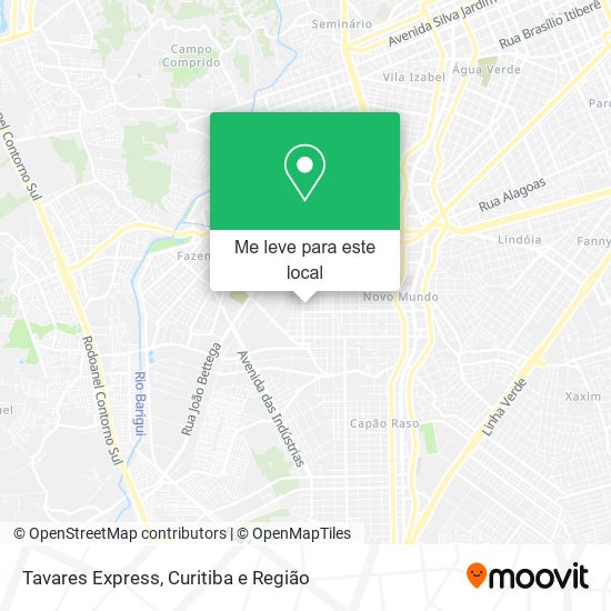 Tavares Express mapa