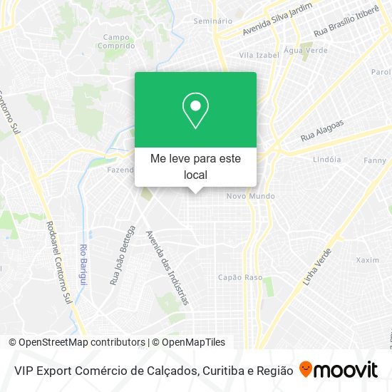 VIP Export Comércio de Calçados mapa