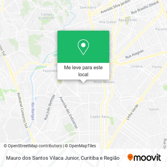 Mauro dos Santos Vilaca Junior mapa