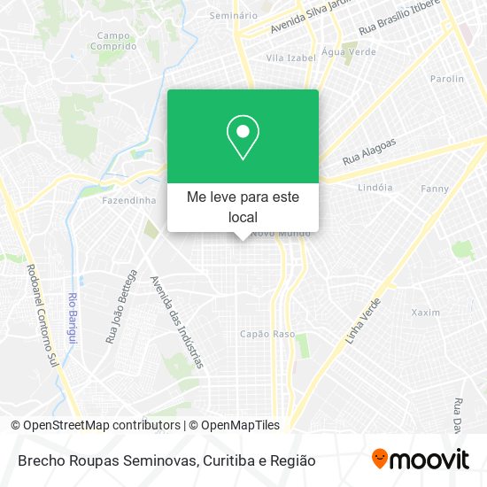 Brecho Roupas Seminovas mapa