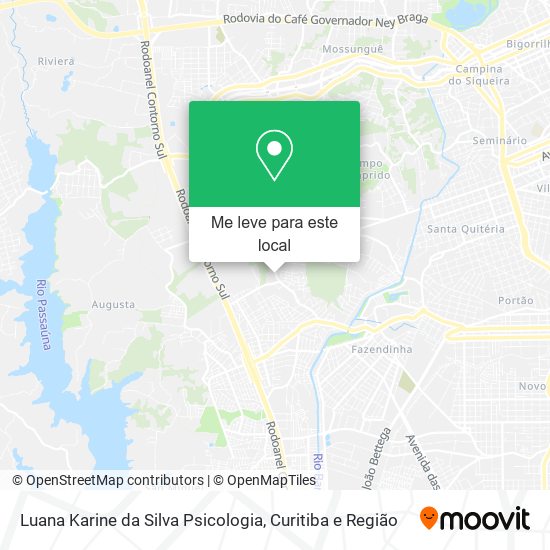 Luana Karine da Silva Psicologia mapa