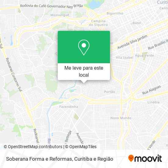 Soberana Forma e Reformas mapa