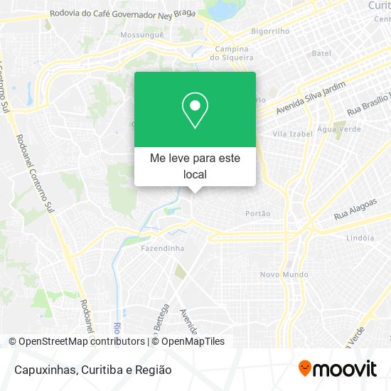Capuxinhas mapa