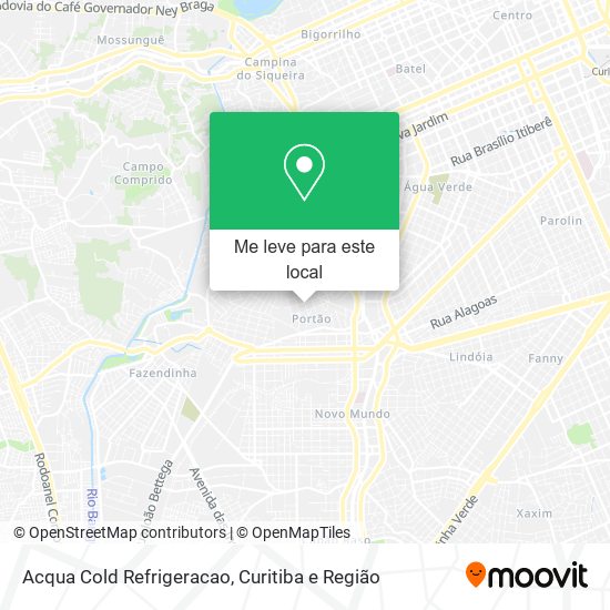 Acqua Cold Refrigeracao mapa