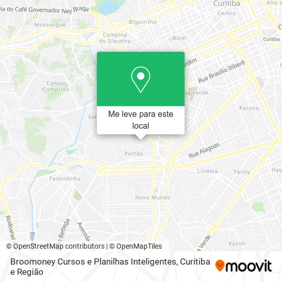 Broomoney Cursos e Planilhas Inteligentes mapa