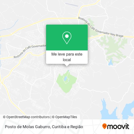 Posto de Molas Gaburro mapa