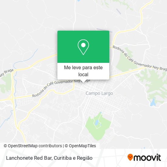 Lanchonete Red Bar mapa