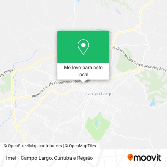Imef - Campo Largo mapa