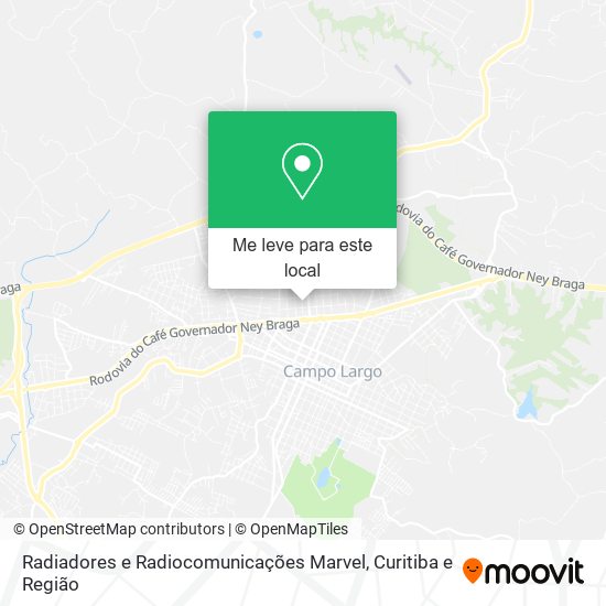 Radiadores e Radiocomunicações Marvel mapa